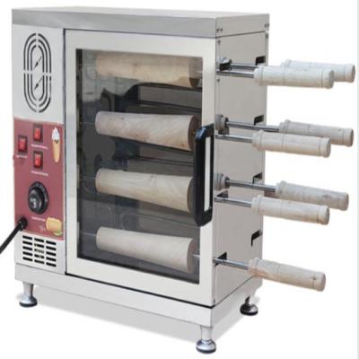 China food & Beverage factory hot sale chimney cone cake kalacs kurtos bakery roll grill and oven machine electric for sale