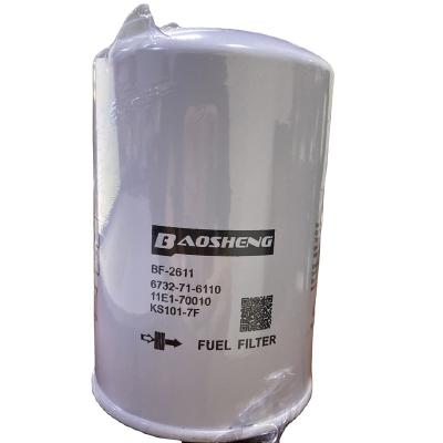 China BF-2611 Excavator Parts Air Cooled Fuel Filter for sale