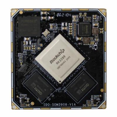 China China Factory Rockchip Linux RK3399 SOM Modul 4GB DDR4 32GB EMMC 2.0 GHz Android System-on-Modul with Board-to-Board Connect IDO-SOM3908-V1-D4E32 for sale