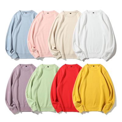 China Custom Made High Quality Anti-pilling Women's Long Sleeve Loose Pullover Sweatshirts Plus Size Women's Plain Hoodies for sale