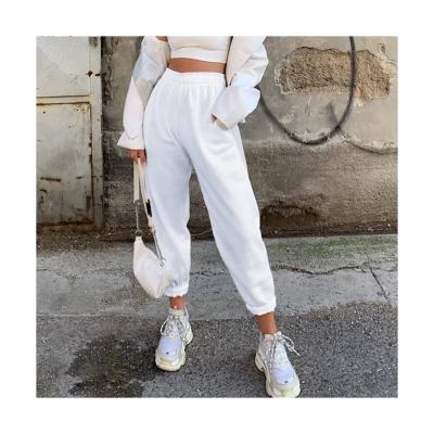 China Newest Style Cotton Solid Color Pockets Loose Sweatpants Women Breathable Sweatpants Joggers for sale