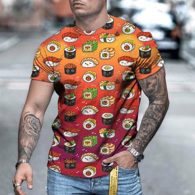 China Casual Men's T-shirt O Neck Designs Print Custom 3D T-shirts Printing Short Sleeve Summer Casual Clothing for sale