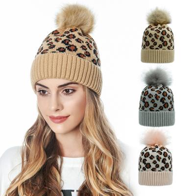 China COMMON Wholesale Wool Pom Pom Winter Hats Fashion Warm Knitted Beanie Winter Hats For Women Cute for sale