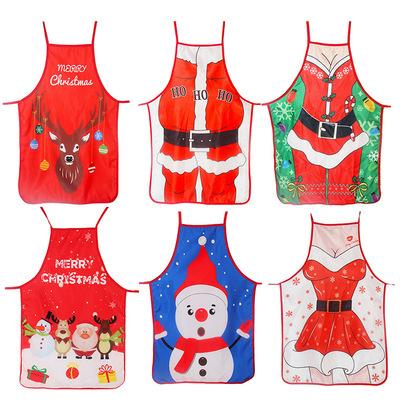 China Wholesale High Quality Custom Colorful Cute Christmas Theme Gift Mom Women New Cute Apron for sale