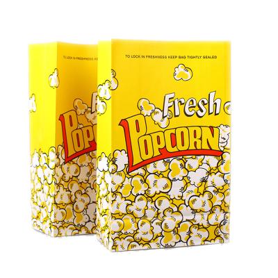 China Custom Printed Food Contact Food Grade Paper Bags Color Wrapping Paper Popcorn Bags Microwave Bread Sandwich Bread Popcorn Packaging for sale