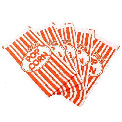 China Food Touch Custom Printed Greaseproof Flat Bottom Paper Pouch Holder Up Food Popcorn Packaging Bag for sale