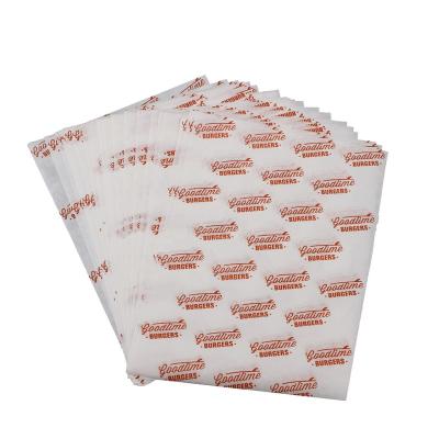 China Custom Food Contact Wax Aluminum PE Foil Leakproof Paper Cookies Package For Sandwich Burger Wrapping Food Package for sale