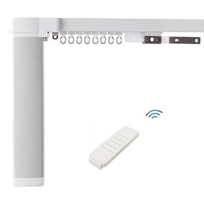 China Tuya Smart Home hotel design Wifi smart curtain motor with track automatic curtain for sale