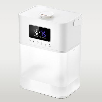 China Smart Digital Hotel Temperature Remote Control Cool Warm Mist Ultrasonic Air Humidifiers With Led Light for sale