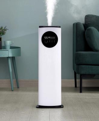 China 20~40 Square Meter 2021 Product Sale Ultrasonic Humidifier Mist Floor Stand 8L Top Fill Hot Cool Cool CE Approval Ultrasonic Humidifier for sale