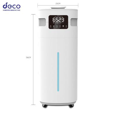 China Industrial Humidifier 4 Heads Hotel Mist Sprayer Green House Humidifier Atomizer 100 sq.ft Powerful Power Ultrasonic Mist for sale