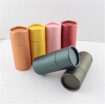 China Recycled Materials Kraft Paper Cylinder Cardboard Box Custom Packaging Tube Packaging Box for sale