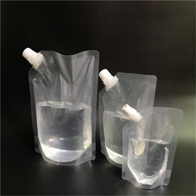 China 8oz Disposable Moisture Proof 16oz 32oz Transparent/Clear Spout Pocket Plastic Vial for sale