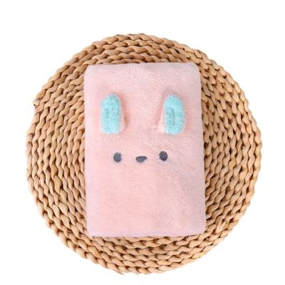 China Viable Made In China Cute Towel Absorbent Cartoon Hair Dryer Non-Shedding Towel for sale