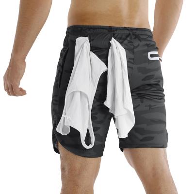 China Wholesale Custom OEM Summer QUICK DRY Breathable Nylon Sportswear Shorts Double Shorts Sports Training Men's Sports Shorts for sale