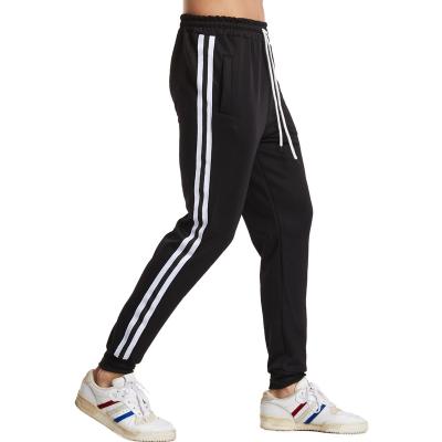 China Anti-Wrinkle Solid Color Wholesale Basketball Drawstring Polyester Track Pants Loose Men Gym Running Fitness Jogger Sweatpants for sale