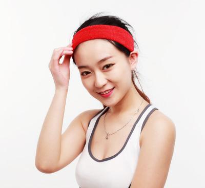 China Wholesale Fitness Breathable Sweatband Sports Running Sweatbands Quick Dry Wear-Resistant Elastic Workout Stretch Headbands for sale