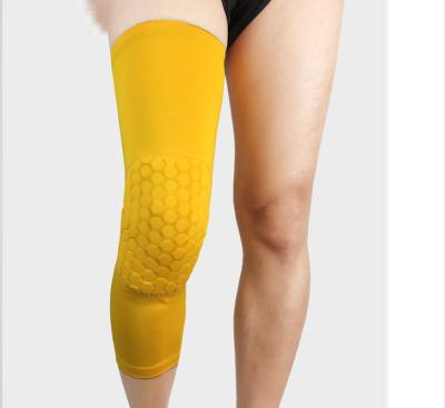 China 10mm Sports Daily Anti-Slip Breathable Basketball Honeycomb Knee Compression Leg Knee Pads Support Brace Sleeve Socks for sale