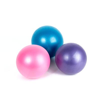 China PVC Elastic Customized Color 25cm Pilates Small Shine Yoga Ball Mini Gym Ball Anti Exercise Fitness Wholesale for sale