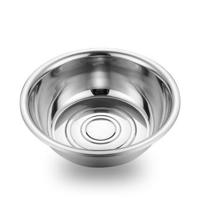 China Bulk Sale Customized Viable Heavy Duty Large Logo Washing Bowls Stainless Steel Heavy Duty Deep Mixing Bowls for sale