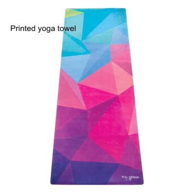 China Wholesale Printed Absorbent Eco-Friendly Microfiber Yoga Hot Towel Wholesale Sweat Towel With Embroidery Logo for sale