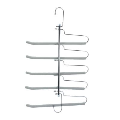 China Modern non-slip multi-layer pants rack metal clothes pants hanger for clothing laundry hangers& brackets for sale