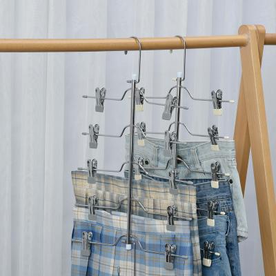 China Modern Multifunctional Metal Hanger For Clothing Skirts Shirts Pants Hanger Pants Hanger Customized for sale