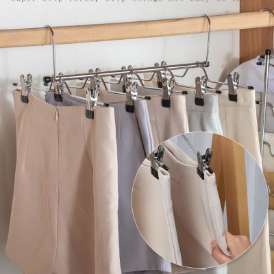 China Modern Non-slip Multilayer Scarf Storage Hanger Space Saving Pants Hangers Racks Organizer for sale