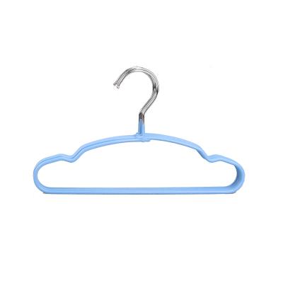 China Children's Metal Shirt Pants Hook Hangers Non-slip Coat Hanger Clothes Baby Kids Hanger for sale