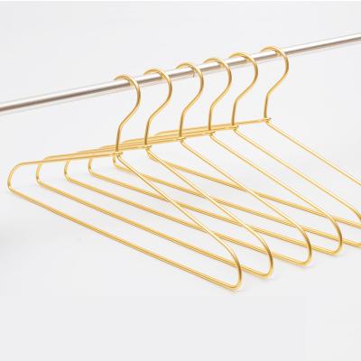 China Aluminum Alloy Anti-Slip Multifunctional Hangers Lightweight Metal Wire Hanger With Non Slip Notches for sale