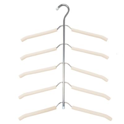 China Hot Sale Children's 5 In One Transformer Hanger Magic Metal Non Slip Space Saving Hangers for sale