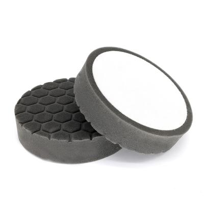 China Good elasticity 6 inch honeycomb shape soft sponge polishing pad for applying the perfect coat of sealant or wax for sale