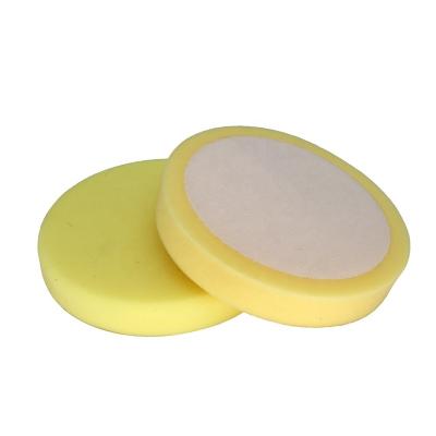 China Good elasticity 5 Inch Backing Plate Compound Buffing Sponge Pads medium hard Cutting Polishing Pad for sale