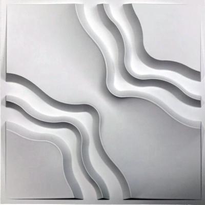 China Raincoat | Creative | Easy To Install Modern Wavy Design 3D Wall Cladding Interior Panel 2019 for sale