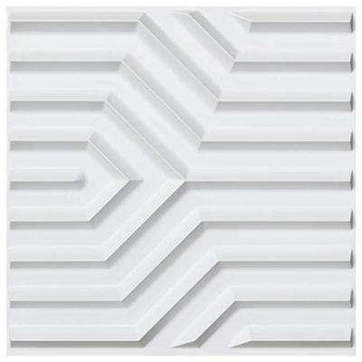 China Raincoat | Fire resistant | Easy to Install Geometric Mate Pattern 3D PVC Wall Panels for sale