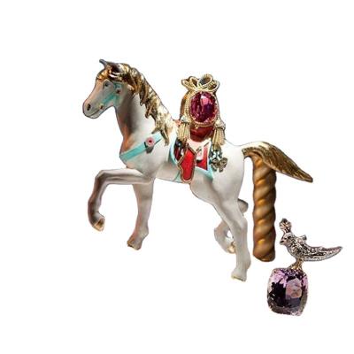 China Europe Christmas Decoration Carousel Horse Statue For Mall Decoration for sale