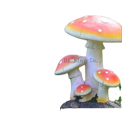 China Decorative Europe Garden Fiberglass Mushroom for sale