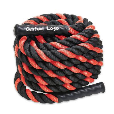 China 25mm 9m 38mm 12m 50mm 15m Universal Wholesale Heavy Weight Training Exercise Weighted Battle Rope Fitness Battle Ropes Workout for sale