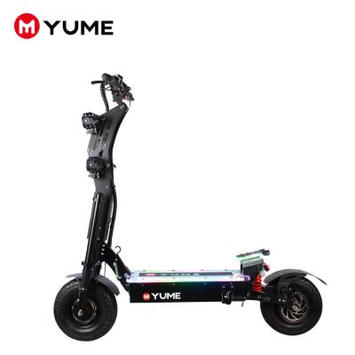 China YUME Unisex Long Rang Double Motor 72v8000w Electric Scooter 2 Wheel Foldable Electric Scooter For Adults for sale