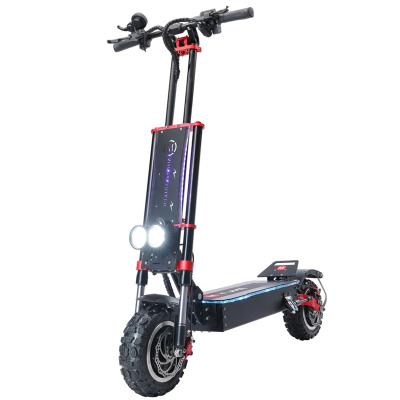 China YUME scooter electrico 5600w unisex hydraulic front shock absorption foldable electric scooter adult for sale