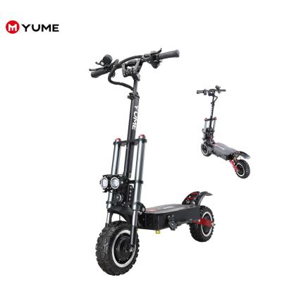 China YUME YMY11 3200W 11 inch fat tire electric scooter unisex double motor foldable electric scooter hydraulic brake for sale