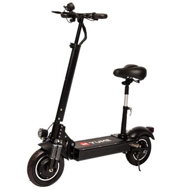 China 750w Electric Scooter Adult With Big Seat Foldable Electric Scooter 10 Inch Tire for sale