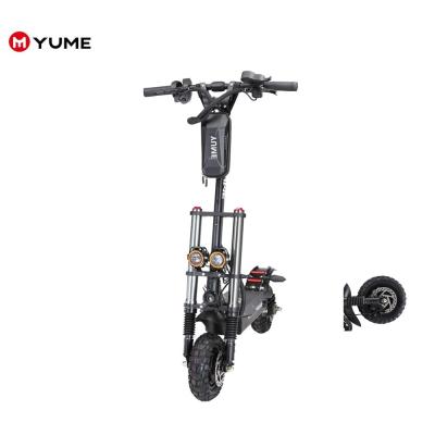 China YUME Unisex Stock Best Long Range 40-70km Spring Suspension Electric Scooter 2400w 23.4ah Scooters With Removable Seat for sale