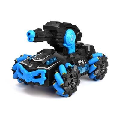 China RC Hobby 360 Degree Rotation Hand Control Adjustable Rc Drift Tank Water Bomb Battle Truck Rc Stunt Car With Light for sale