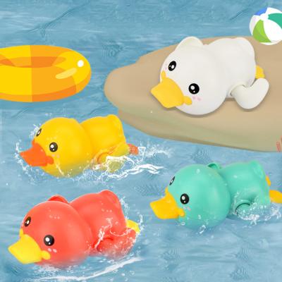 China Cute Water Cogs Toys Kids Swimming Bathtub Baby Summer Bath Toys Duck Cartoon Animal Bathroom Bathtub Playing Bath Toys Ducks for sale