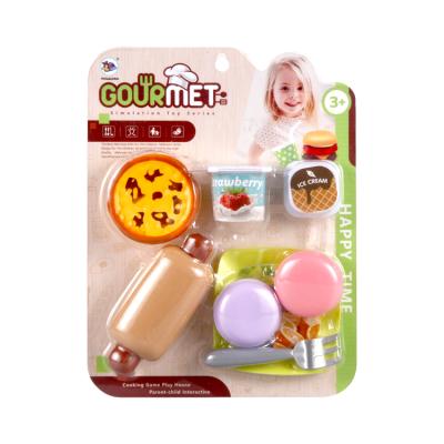 China Pretend Play Toy Set Kitchen Toys Kids Cooking Play Set Cook Toy Kids Fast Food Toy Set For Children for sale