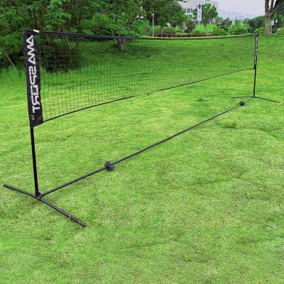 China 2020 Best Adjustable Portable Vinyl Pop Up Badminton Net And Outdoor Post for sale