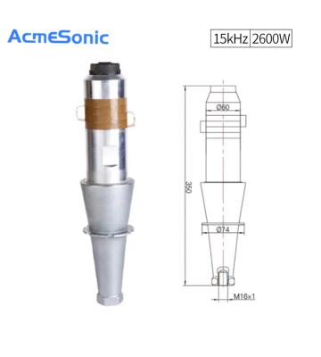 Cina 15K 2600W macchina di saldatura ad ultrasuoni trasduttore di saldatura ad ultrasuoni in vendita