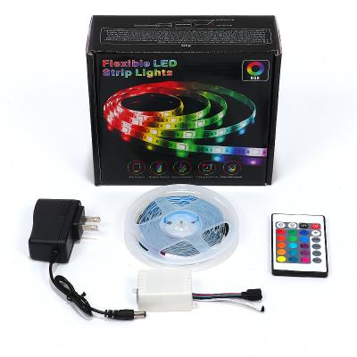 China Part 12V 5050 RGB Led Strip Light 150leds 5M IP20 Smart RGB Led Strip Lights LED Strip Lights Kit for sale