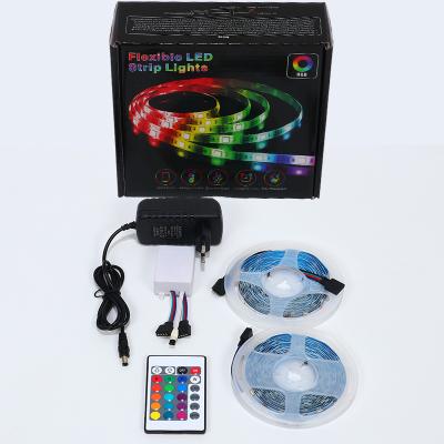 China Part 12V 5050 RGB Led Strip Light 300leds 10m IP20 Smart RGB Led Strip Lights LED Strip Lights Kit for sale